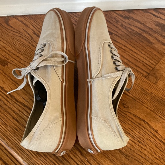 VANS AUTHENTIC GRAY WITH BROWN MEN!S Sz 10 - Picture 6 of 8